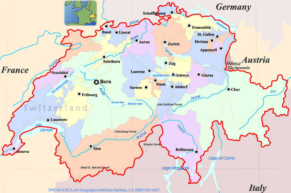 Fribourg karte